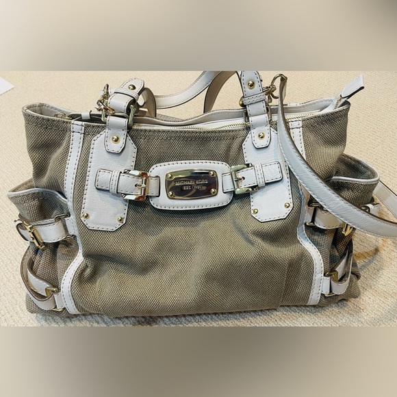 Canvas and leather Michael Kors handbag - Picture 1 of 4
